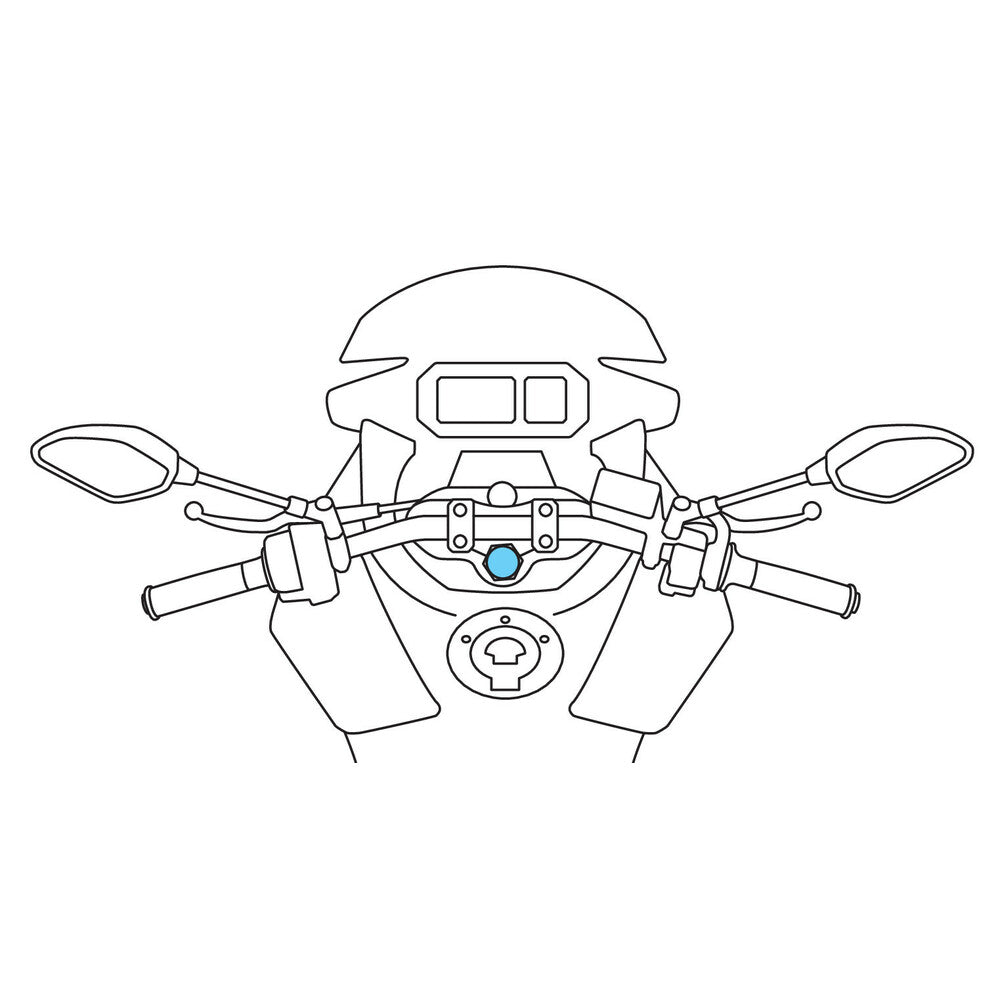 Confirmation du tube de direction de lampa Opti pour les motos Ø10-13,3 mm