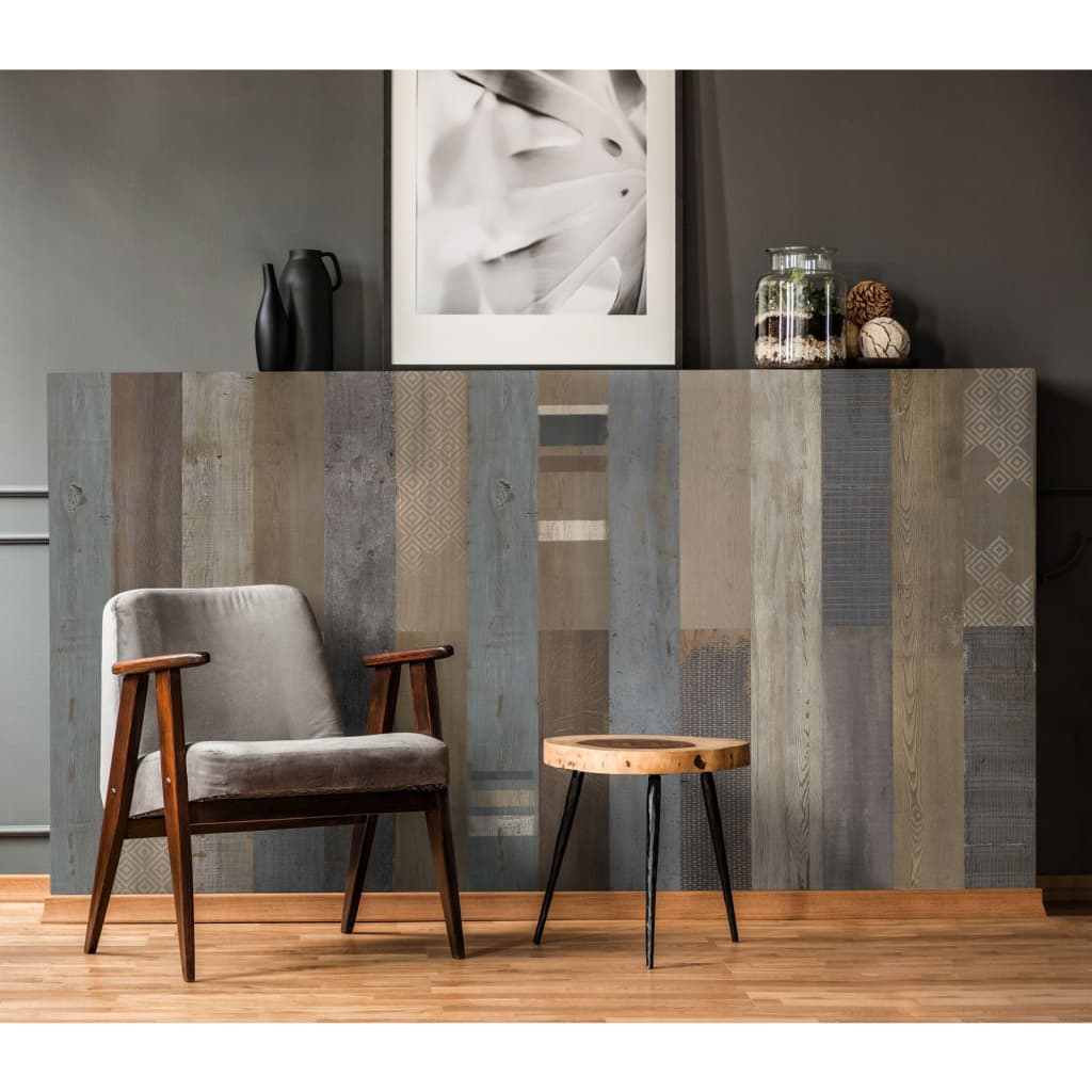 Accent de panneau mural Grosfillex 9 PC 15,4x120 cm Yosemite