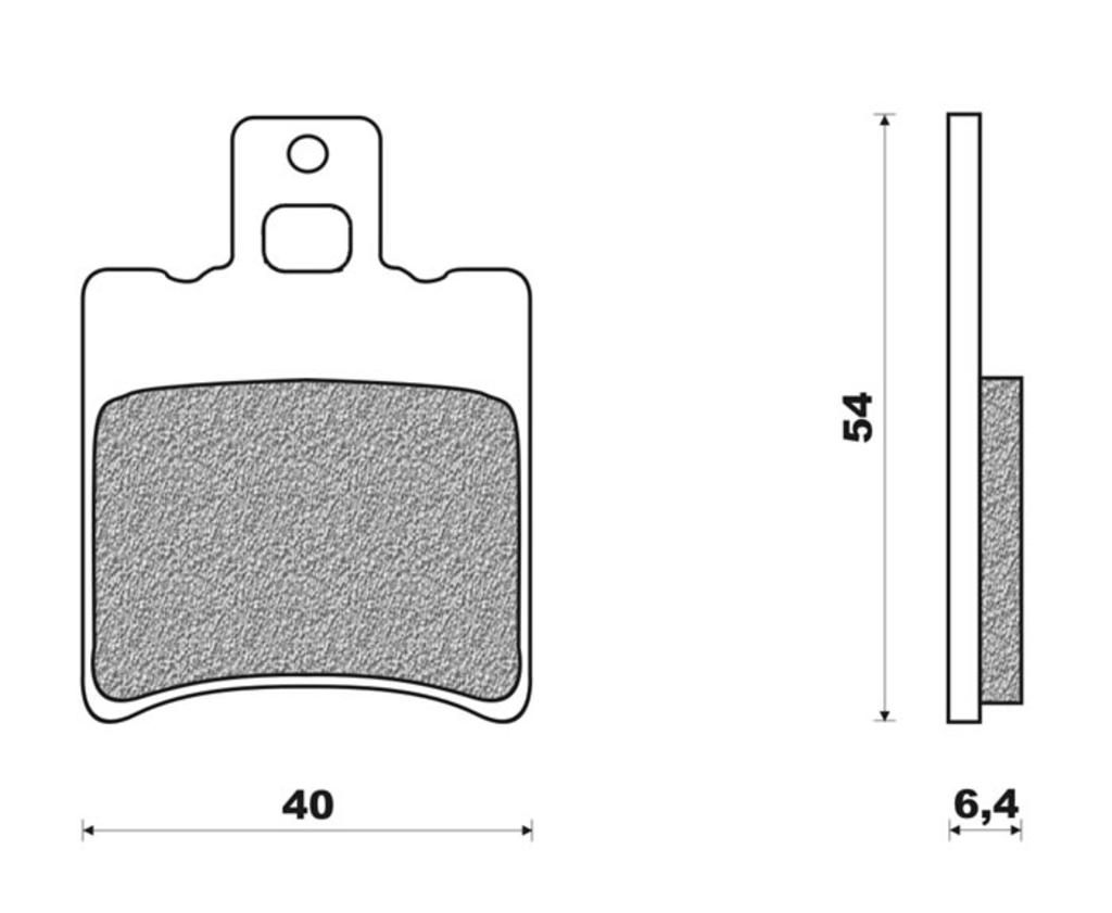 NOUVEAU BLOCK BRAKE SET FD0197BA SR NEOS (divers modèles) Scooter Actif Organic
