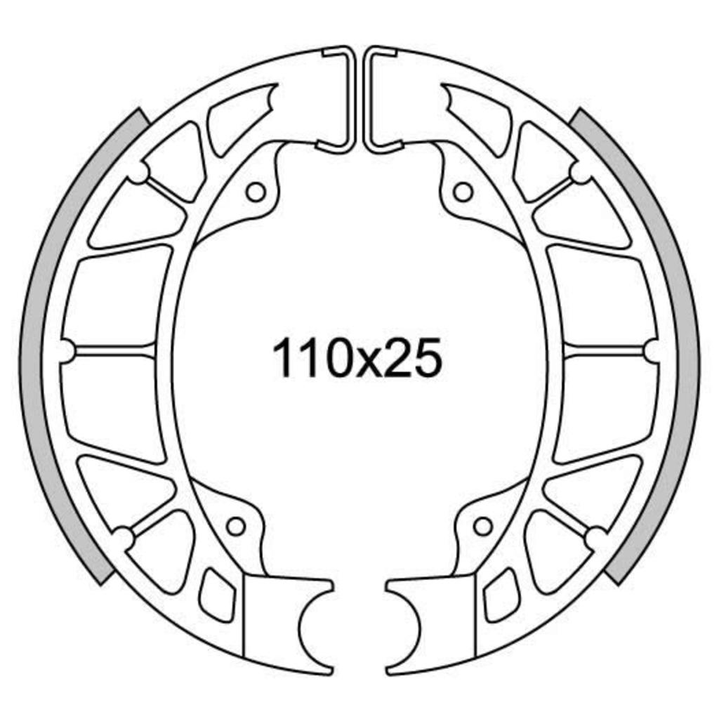 Segment des freins neufs Newfren GF0261 LX-50 ACHTER, Skipper, Hexagon-125