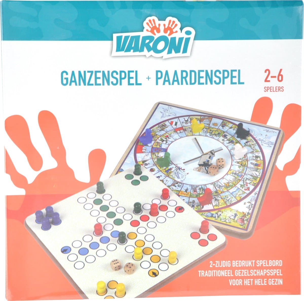 Jeu de cheval en bois Van der Doelen (ne dérange pas les gens) et planche d'oie 2 faces