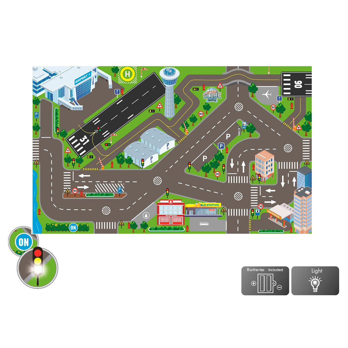 Globe Traffic Dress Airport and LED Lights