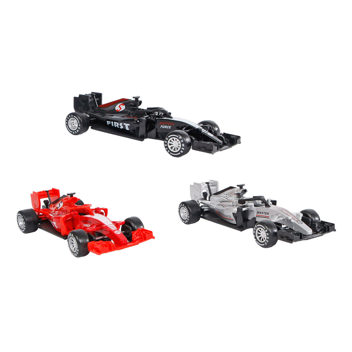 Voiture de course de formule 2 jeux moulée sous pression 13 cm