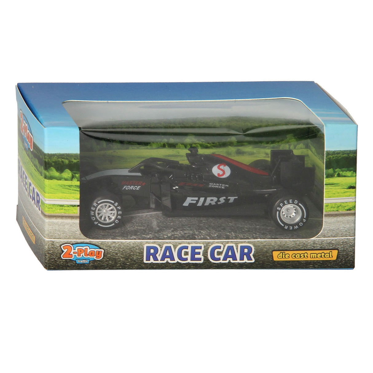 Voiture de course de formule 2 jeux moulée sous pression 13 cm
