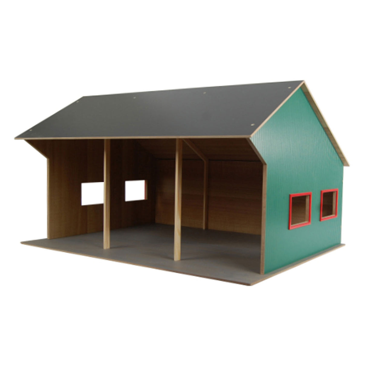 Hangar agricole Kids Globe pour 3 véhicules, 1:16