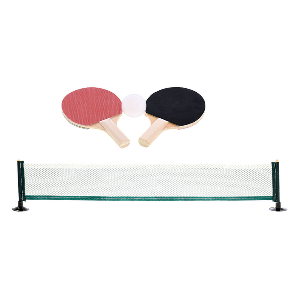 Gametime set de tennis de table mini 16 x 9 cm noir rouge 4 pièces