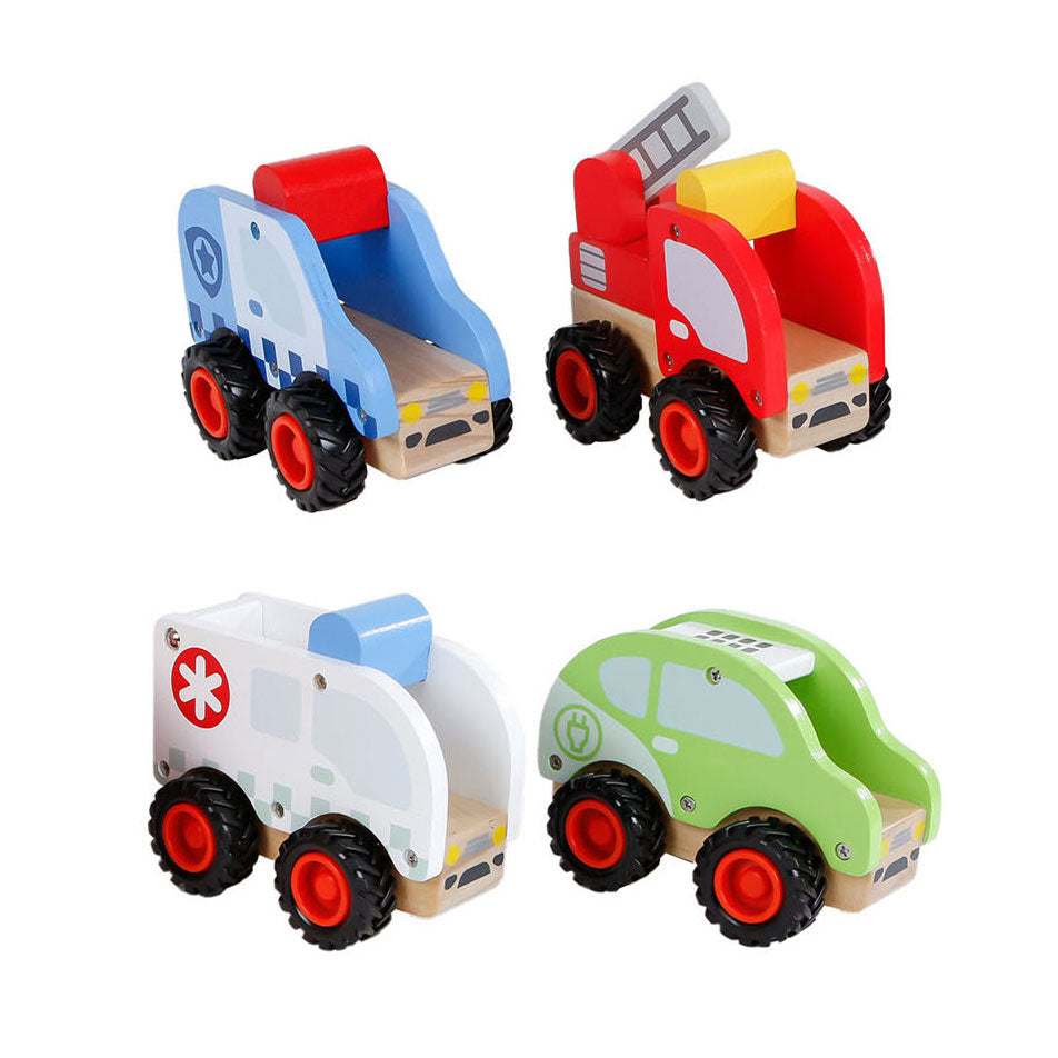 Véhicule en bois en bois, 12,5 cm