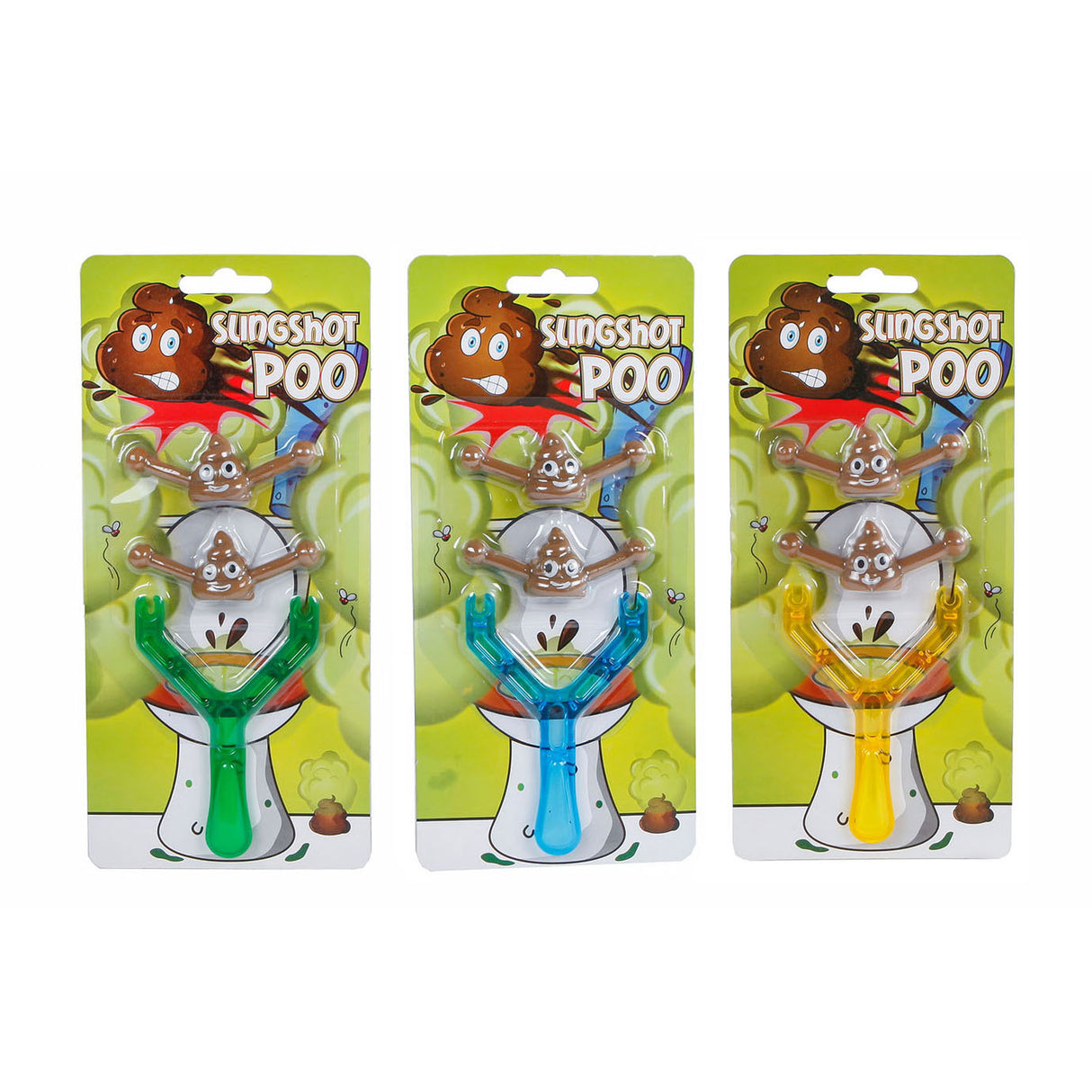 Tir à l'étron extensible avec fronde, 3 pcs.