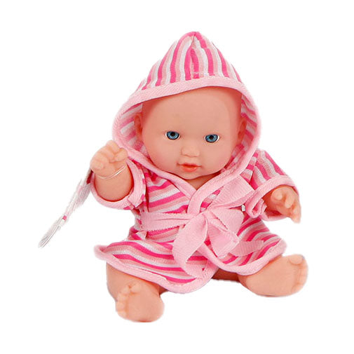 Toys Amsterdam baby doll with bathrobe, 20cm