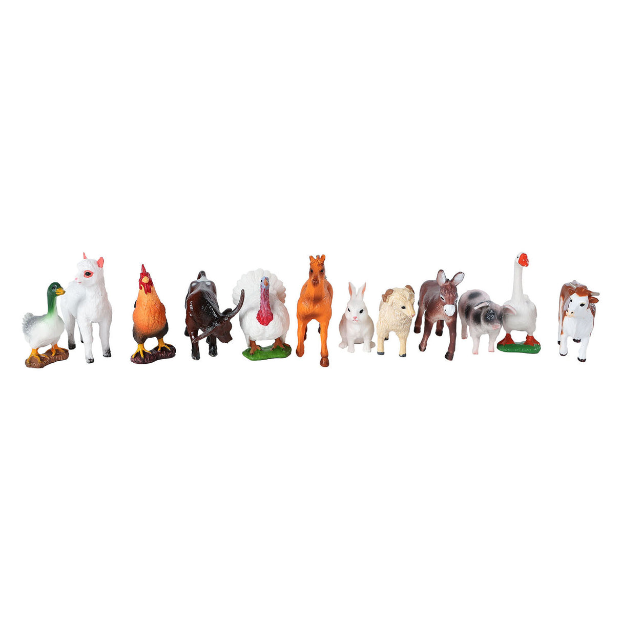 Figurines miniatures d'animaux de ferme pour enfants, 36 pièces.