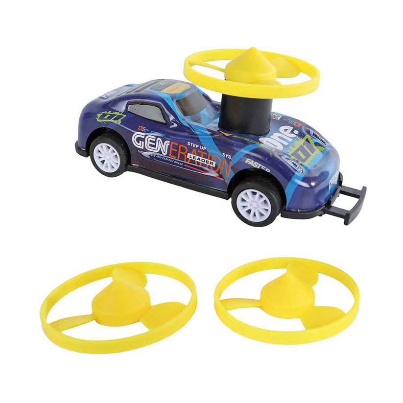 Roadstarblasters punch and spin stunt car moulé sous pression avec fonction de retrait.