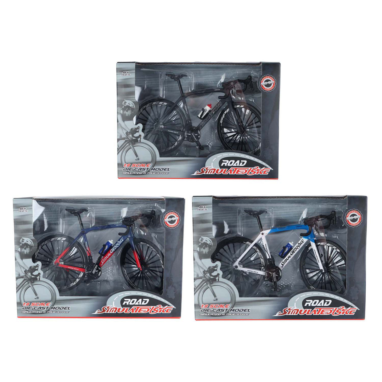 Vélo de course couleur moulé sous pression, 20,5 cm