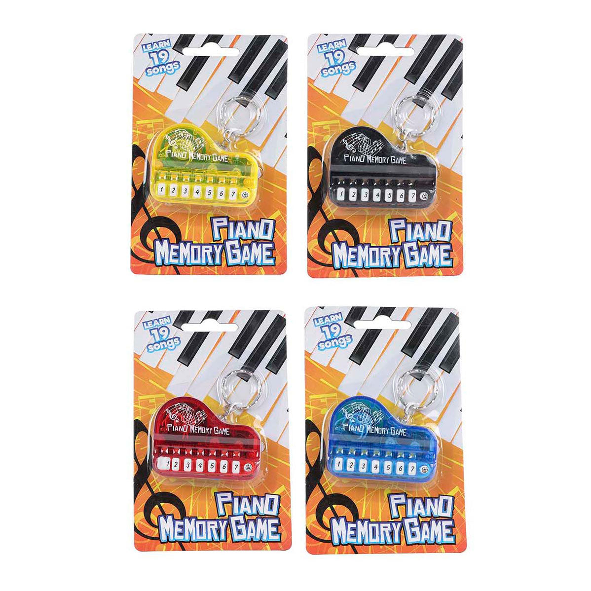 Porte-clés jeu mémo piano