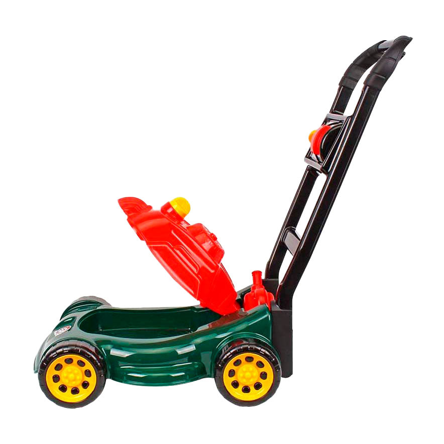 Tondeuse à gazon Sun Fun avec espace de rangement et bidon de carburant