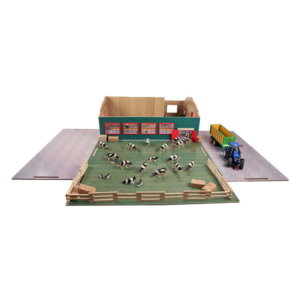 Écurie globe pour enfants avec stockage et pâturage 1:32