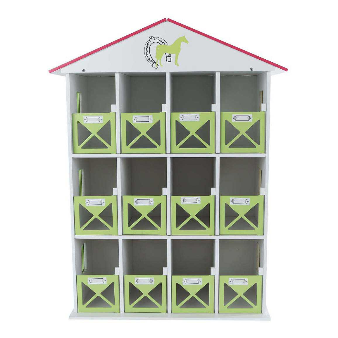Coffre de rangement pour chevaux Kids Globe avec 12 cases