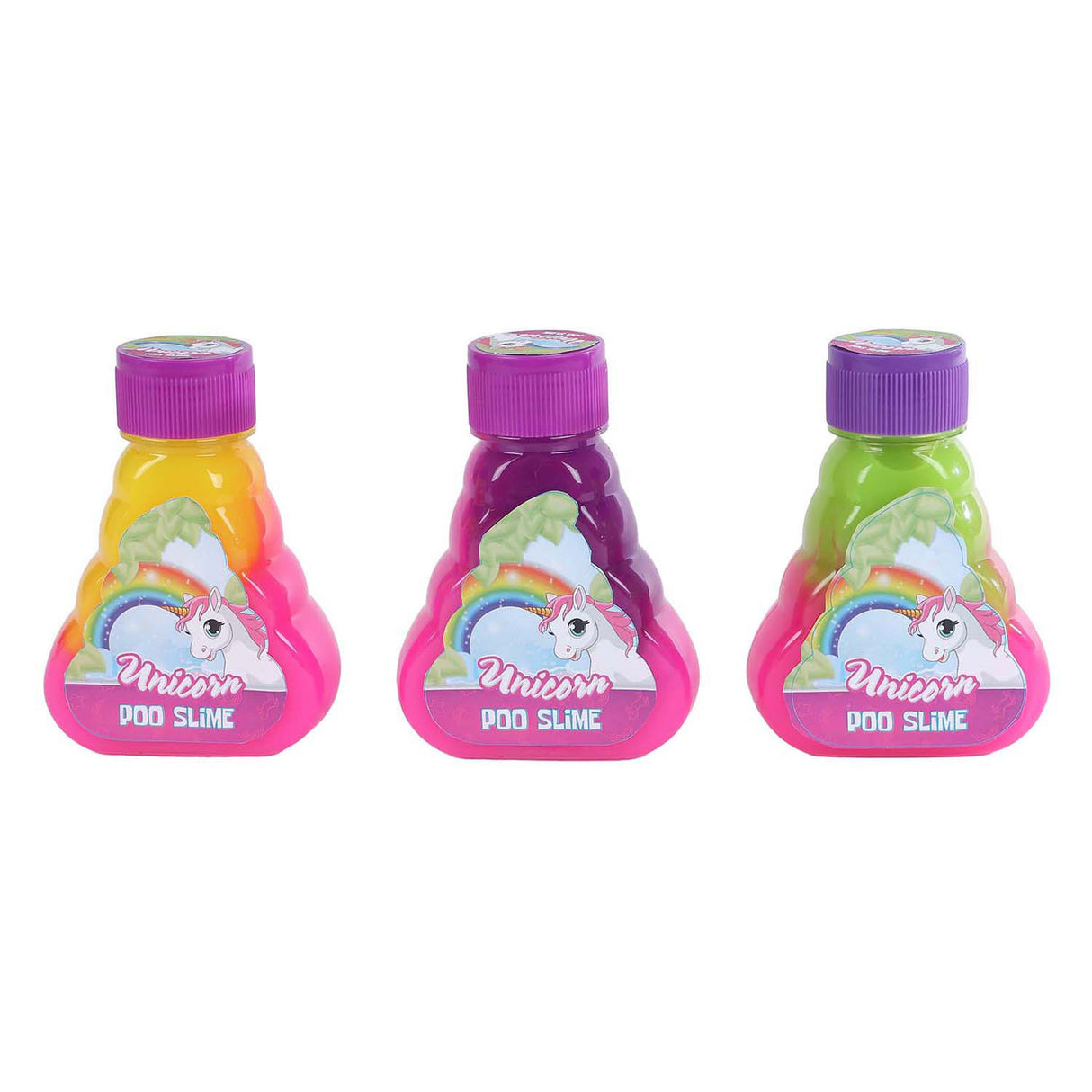 Slime de caca arc-en-ciel licorne, 10,5 cm