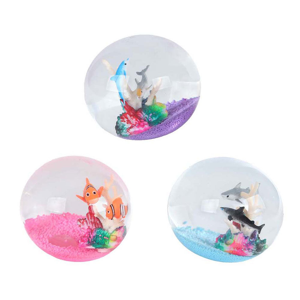 Boule océan profond destination avec animaux marins, 9 cm