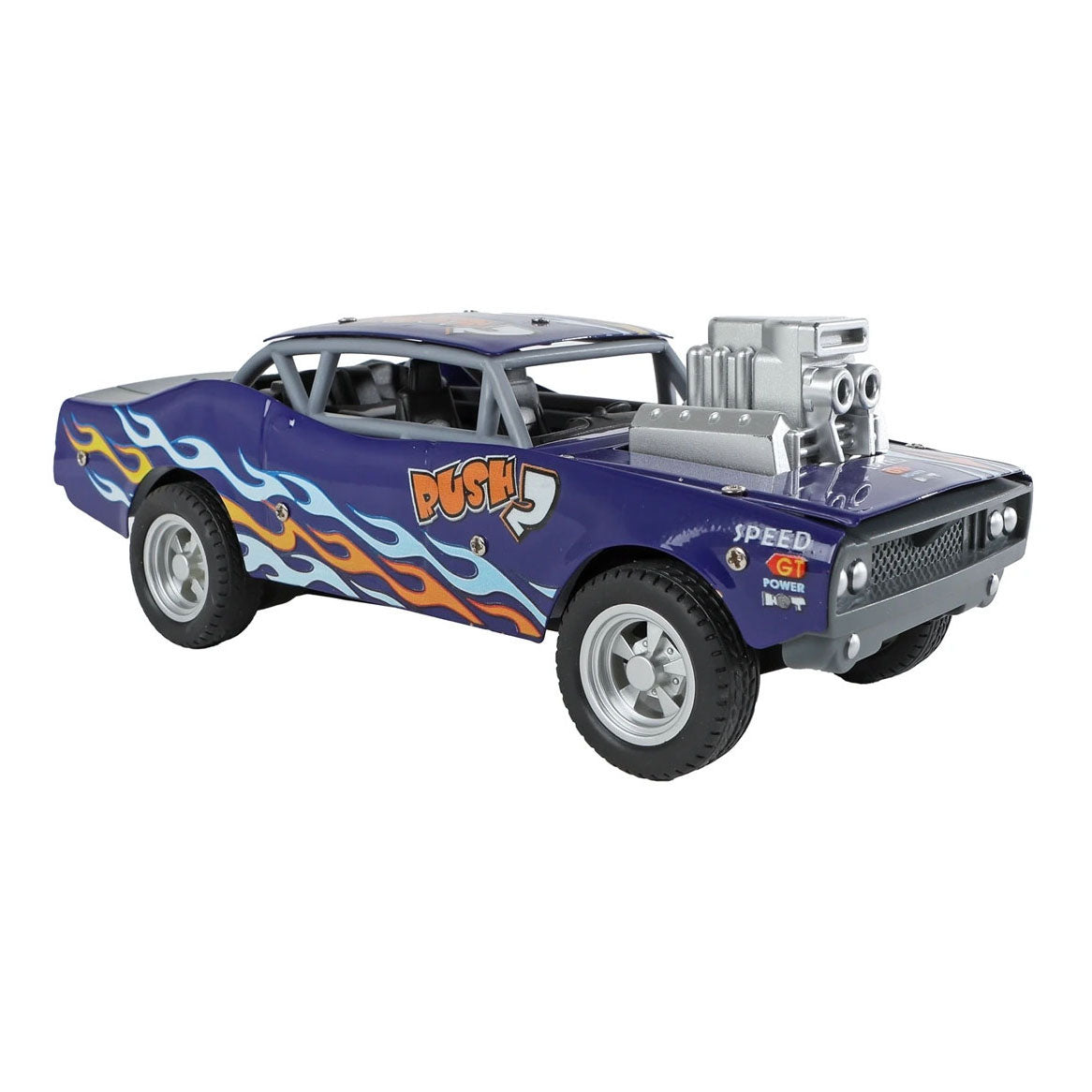 Roadblasters muscle car blauw - 20 cm