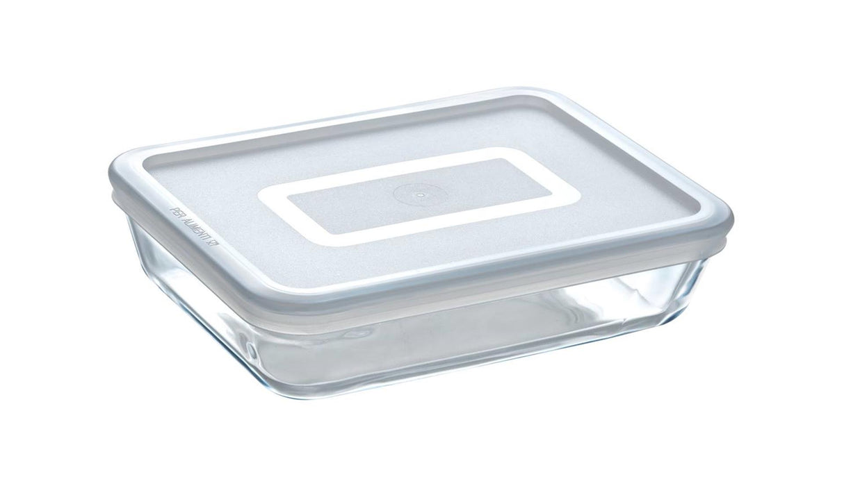 Bol en pyrex avec couvercle en plastique 0,8l