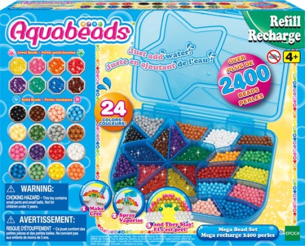 Unité de marque recharge aquabeads dans une valise paquet méga perles