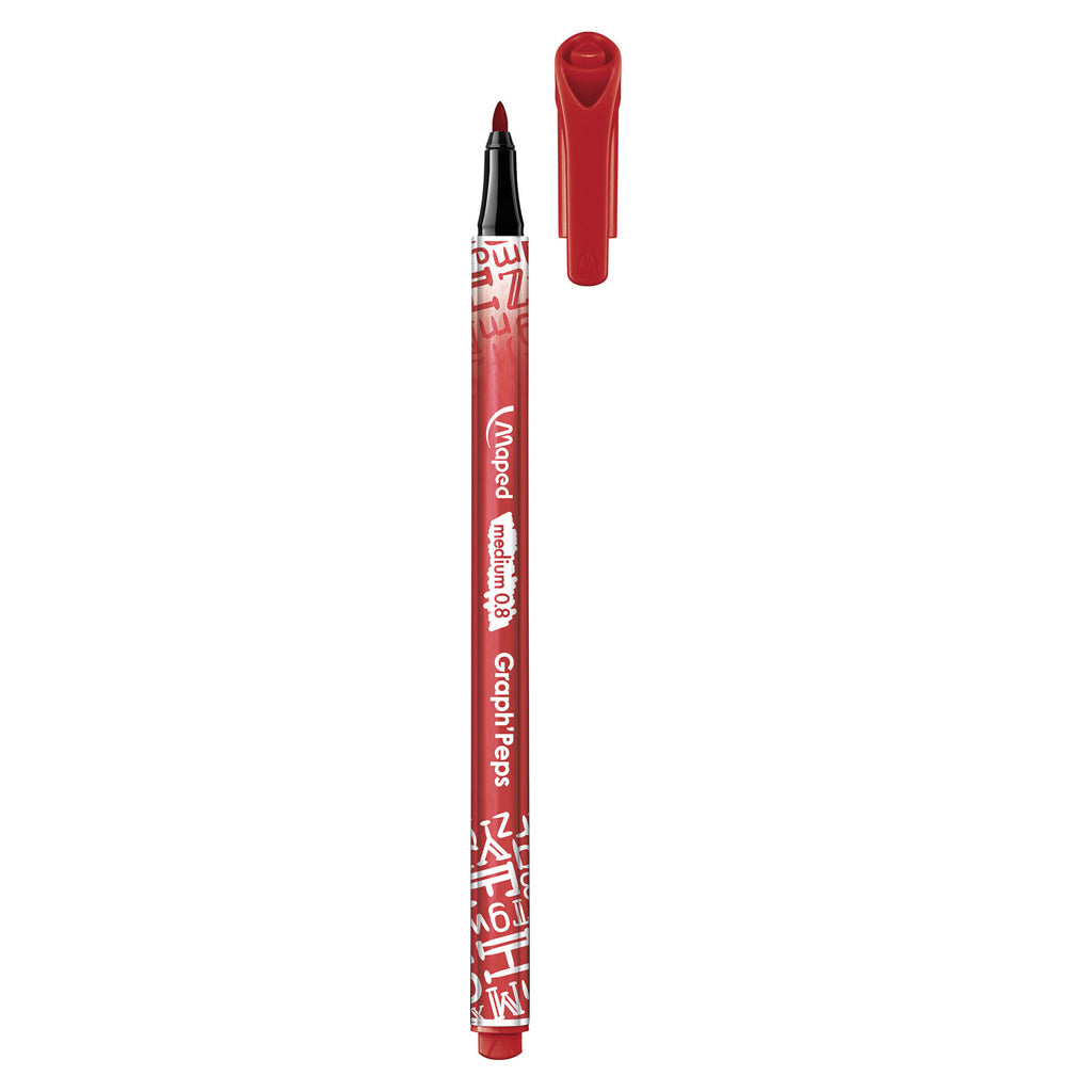 Maped graph rsquo;peps fine liners 12 couleurs 0,8 mm