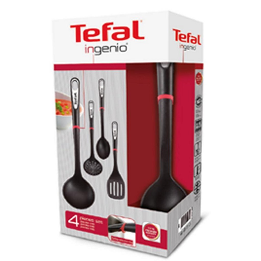 Batterie de cuisine Tefal tefal k206s4 ingenio ustensiles de cuisine lot de 4