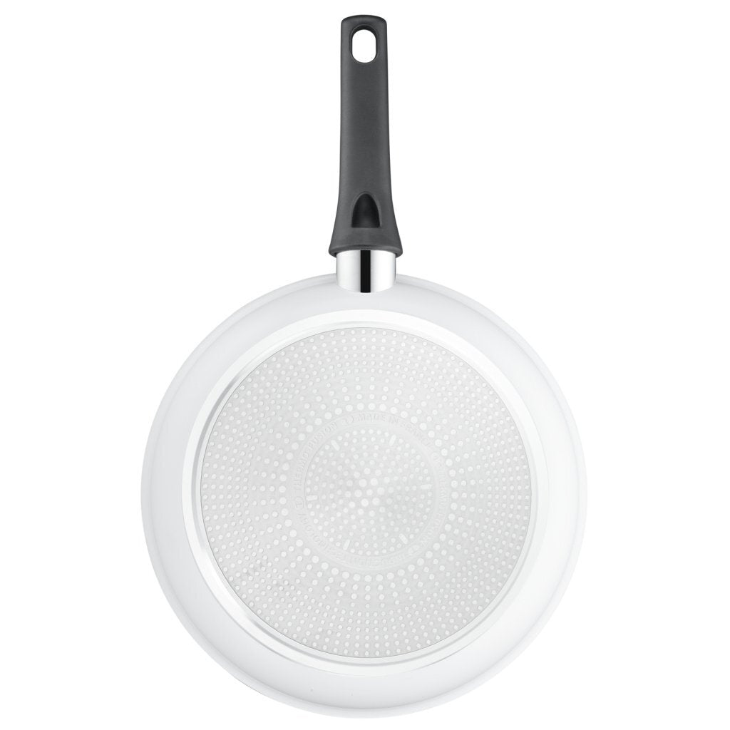 Batterie de cuisine Tefal Poêle à frire en céramique Tefal 24 cm blanche