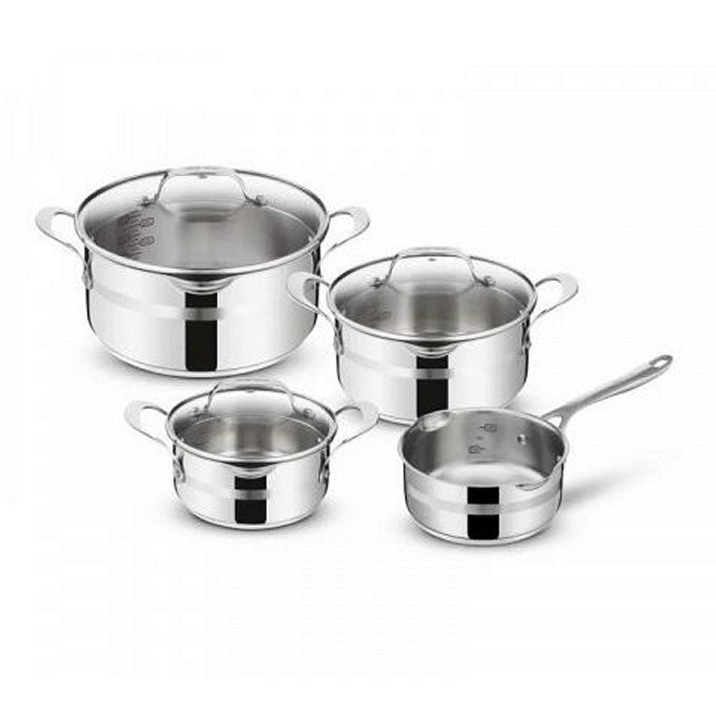 Batterie de cuisine Tefal Tefal E311S7 Jamie Oliver Cook Smart ensemble de poêles en acier inoxydable