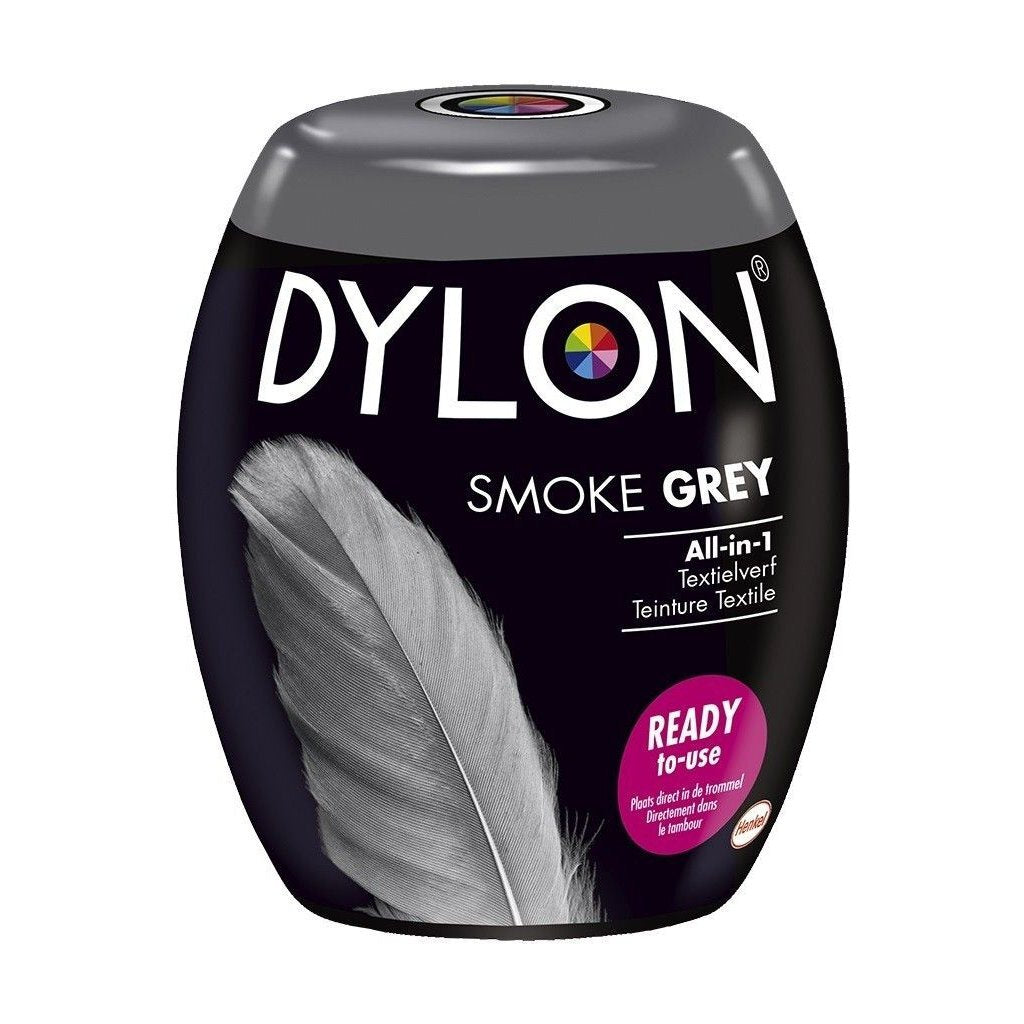 Peinture textile Basic Dylon lavable en machine gris fumée 350 gr