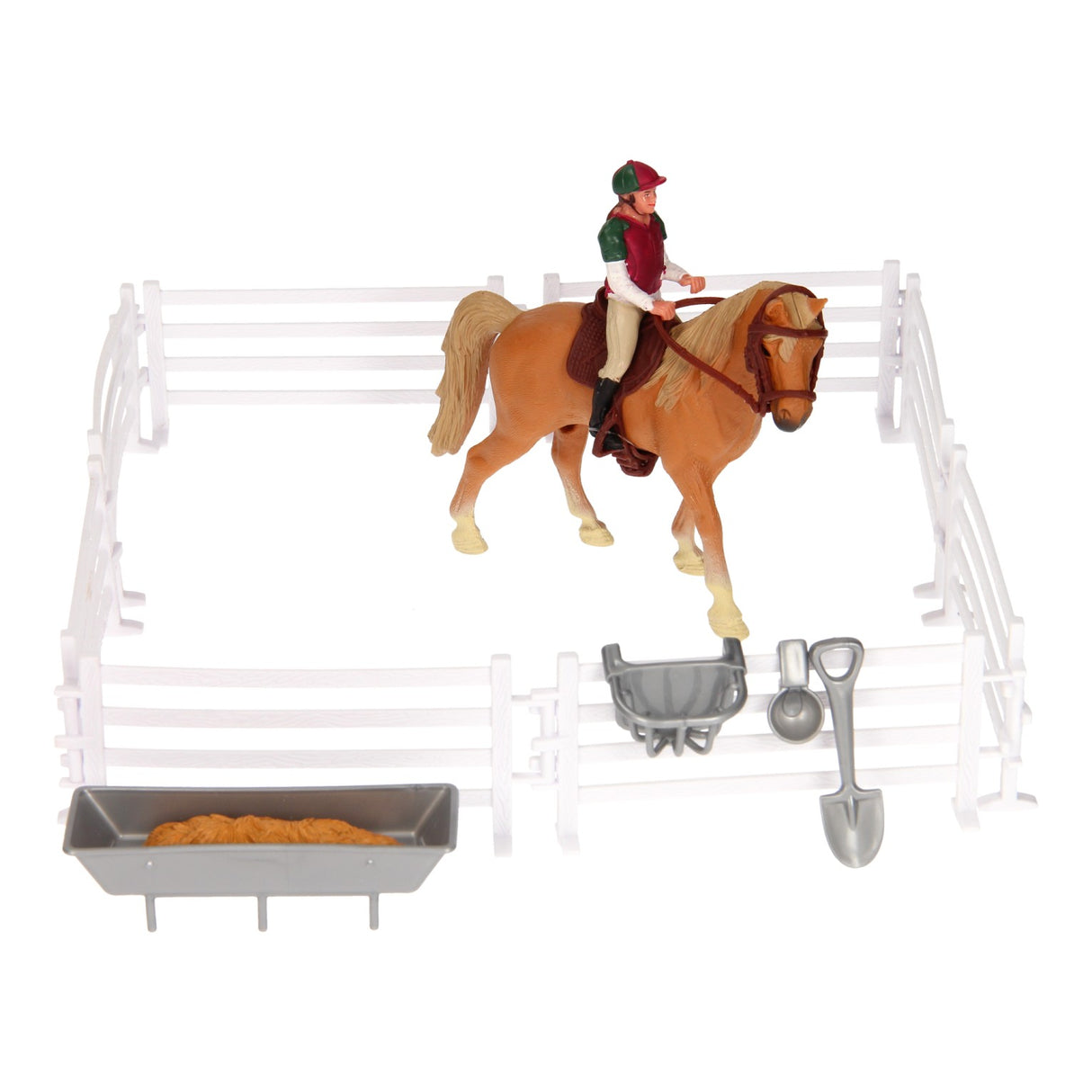 Kids Globe Globe Globe Play Set Horse, Rider avec accessoires, 1:24