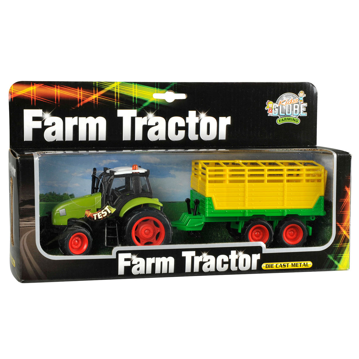 Tracteur globe pour enfants avec son lumineux de remorque 1:32