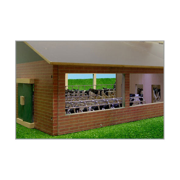 Kids globe stabulation libre en bois avec unité de traite 1:32
