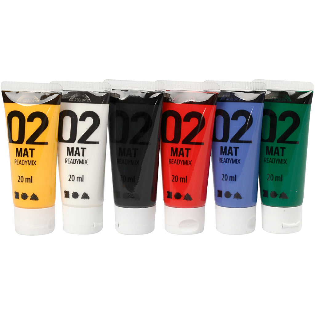 Https : www.cchobby.nl acrylique-paint-matte-standard-colours-6x20-ml-1-box