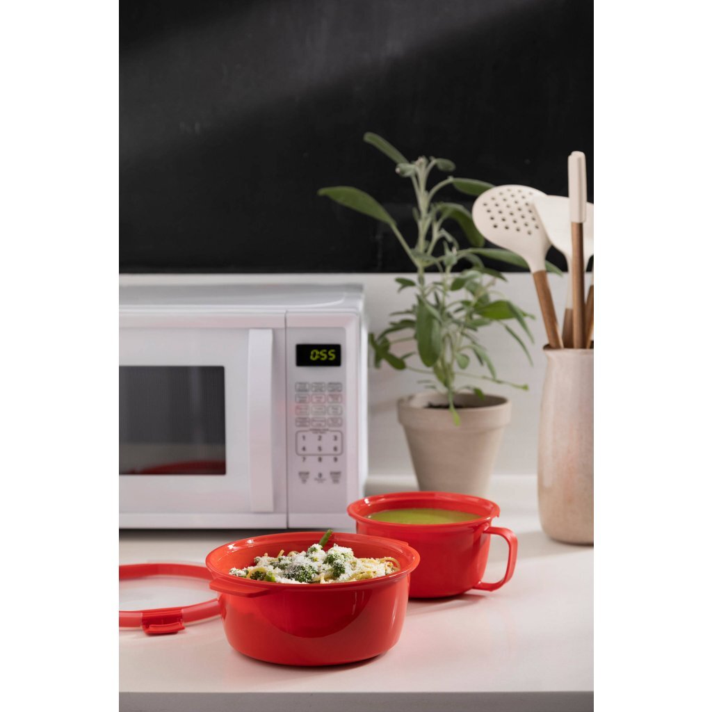 Curver bol à soupe micro-ondes Curver 0,9l rouge