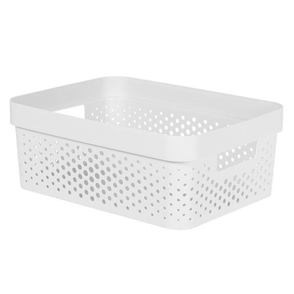 Curver infinity dots boîte 11l 35,6x26,6x13,6 cm blanc
