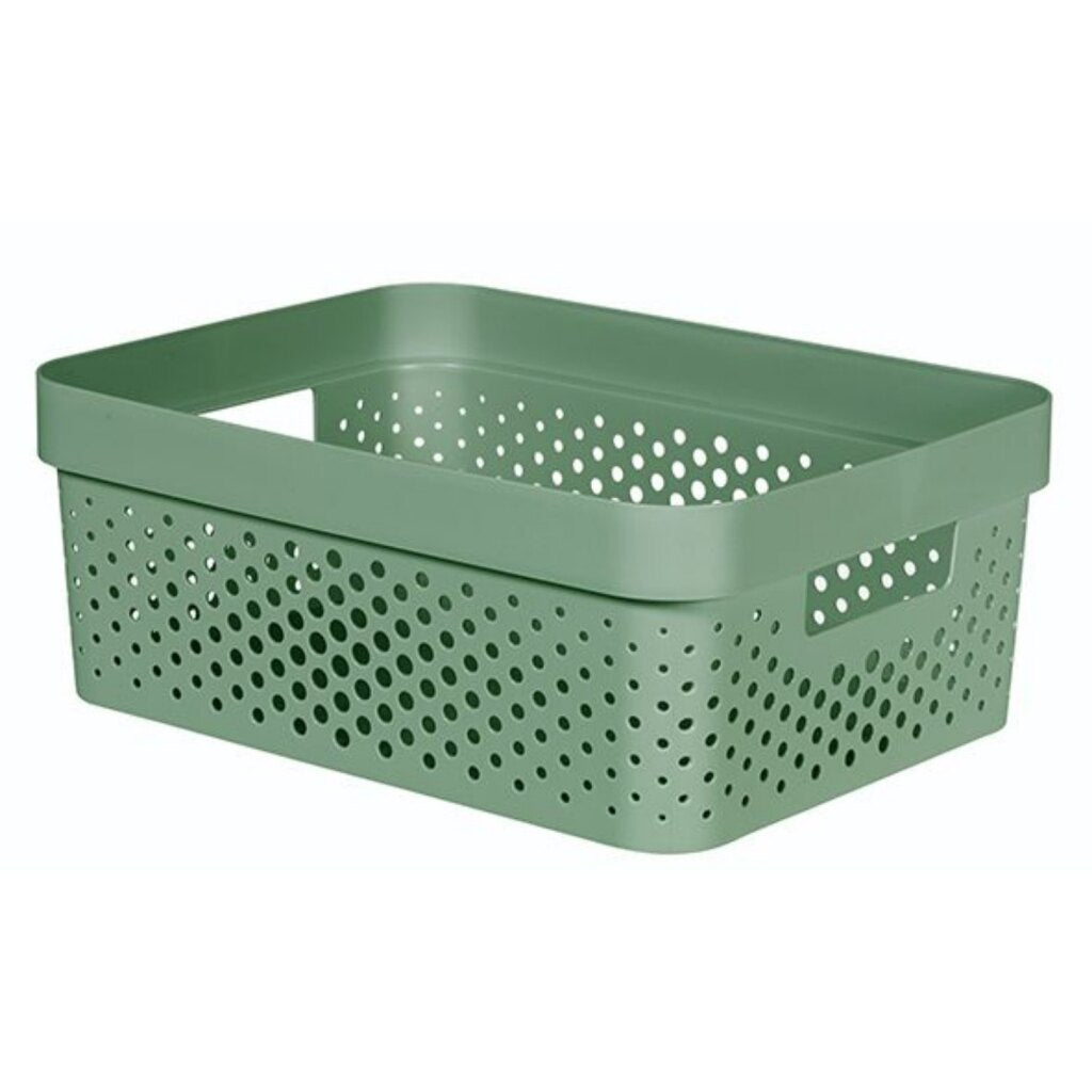 Curver infinity dots panier de rangement 11l vert