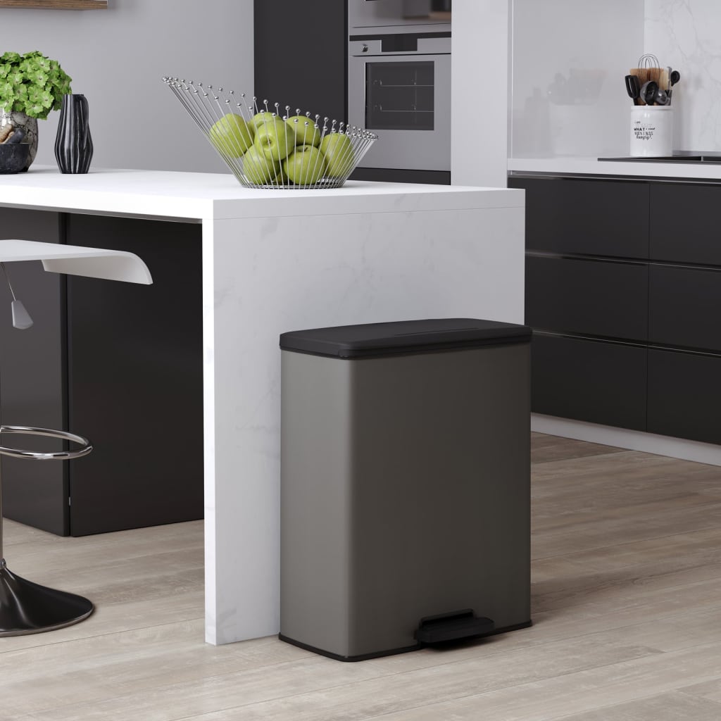 Curver Pedal Bin Deco Duo 26 + 26 L FOIDING GREN