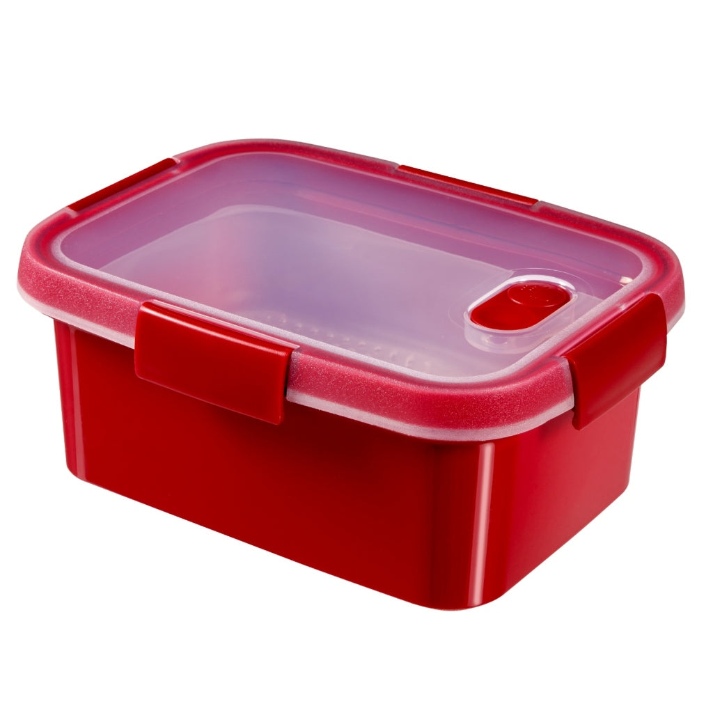 Curver Curver micro-onde eco cuiseur vapeur rectangle 1,2l rouge