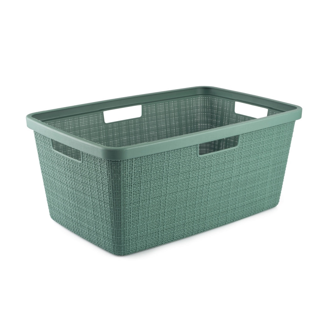 Curver Curver Panier à linge en jute 46 litres Pin Velours