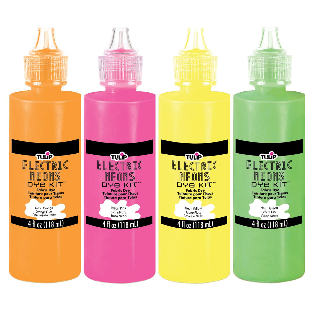 Tulipe tie-dye en une étape tulipe • set tie-dye 118ml néon 4 couleurs