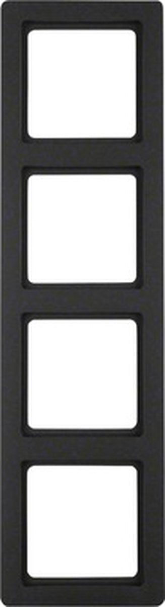 Berker q1 cadre de couverture 4 fois anthracite
