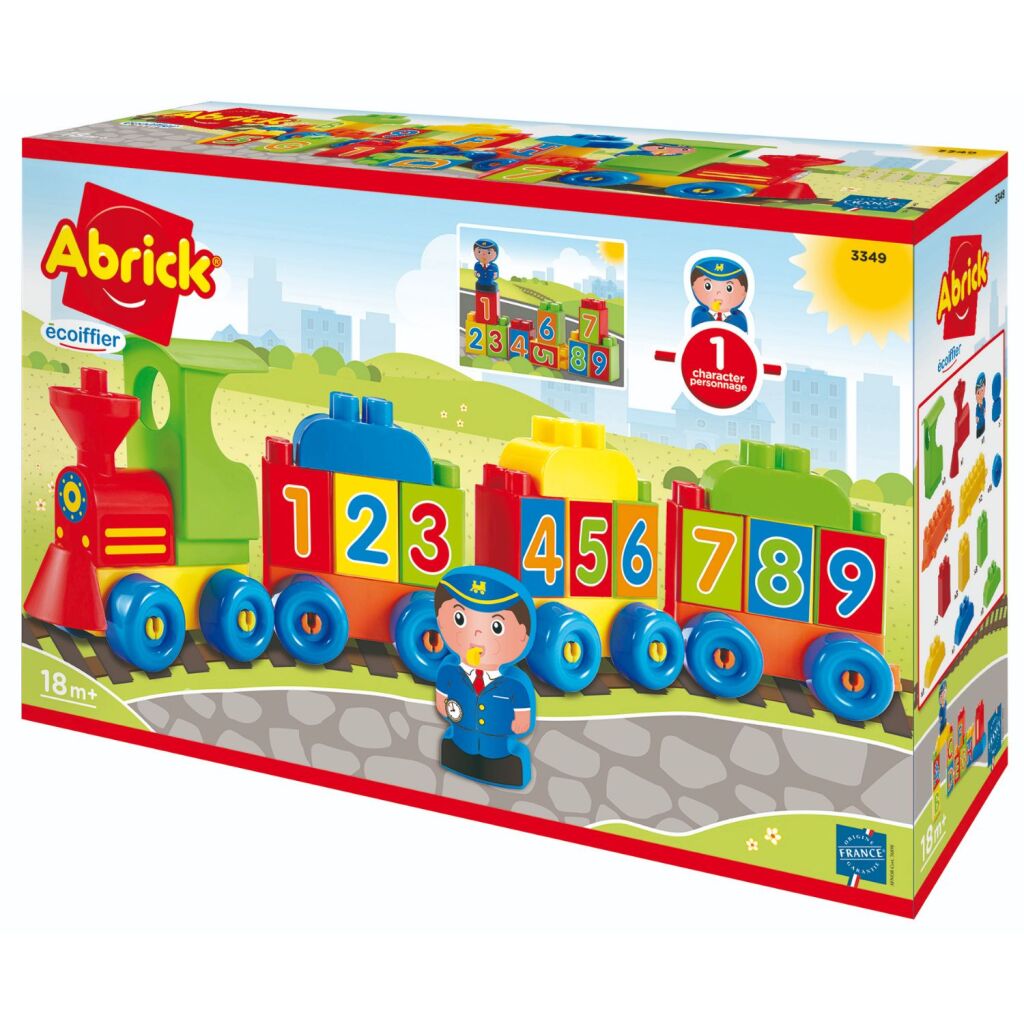 Lettres et chiffres de la locomotive écoiffier Abrick