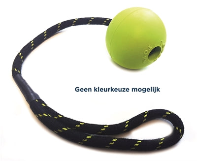 Balle de jouets durs pour animaux de compagnie heureux sur caoutchouc de corde