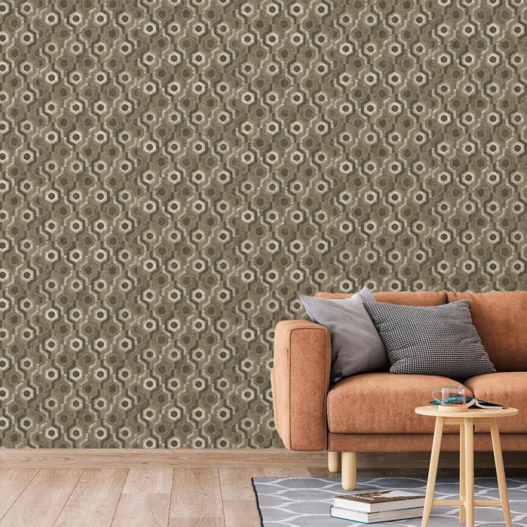 Papier peint de couverture murale hollandaise galactique brun et blanc