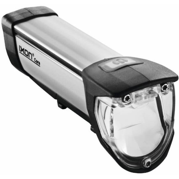 Busch Muller kit d'éclairage Busch und Müller ixon core + feu arrière ixxi rechargeable par usb 50 lux - noir argent