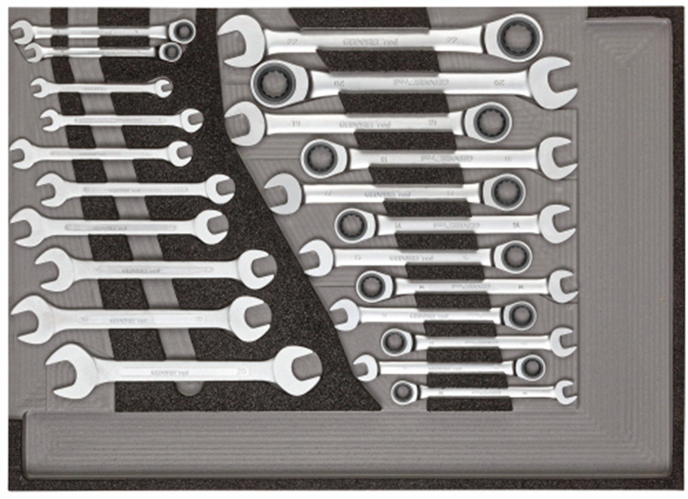 GEDORE RED RINGRATEL-SEEK KEYS SET 1 1 CT Module 22 pièces