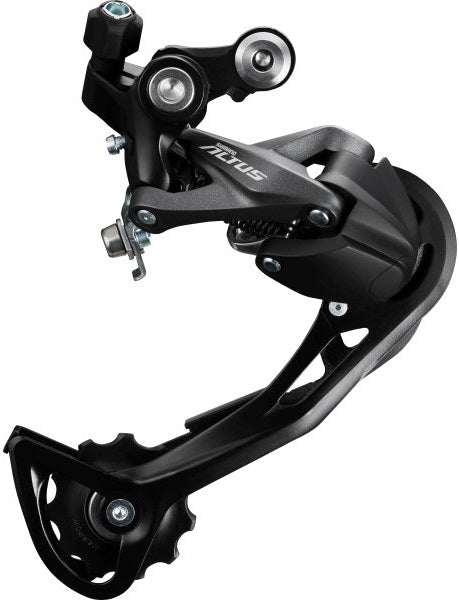 Shimano Achter Derilleur 9 Speed Altus Rd-M2000 Shadow Dark Grey (Package de travail)