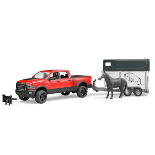 Frère | 2501 bélier 25 | wagon à moteur | avec van à chevaux et 1 cheval