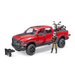 Wagon électrique Bruder ram 2500 avec accessoires